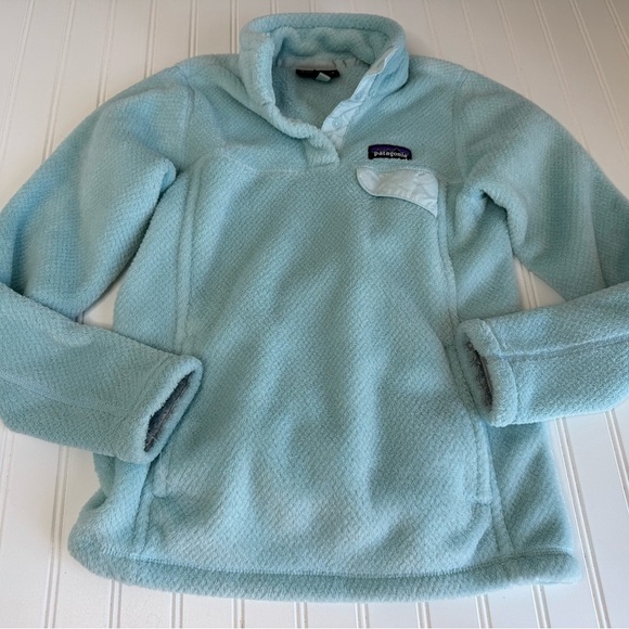 Patagonia Jackets & Blazers - PATAGONIA Re-Tool Snap-T Fleece Pullover Womens XS Teal Polartec. 1238